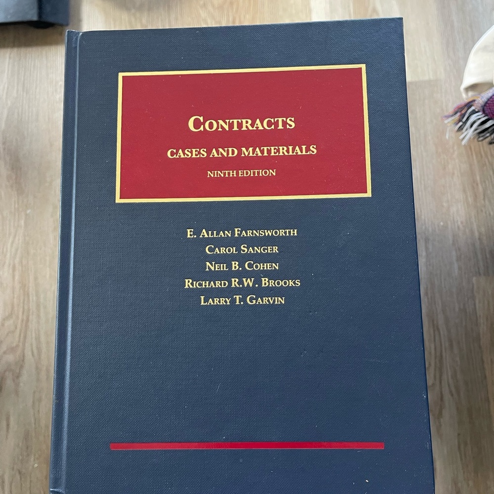 Contracts Cases and Materials Ninth Edition Book